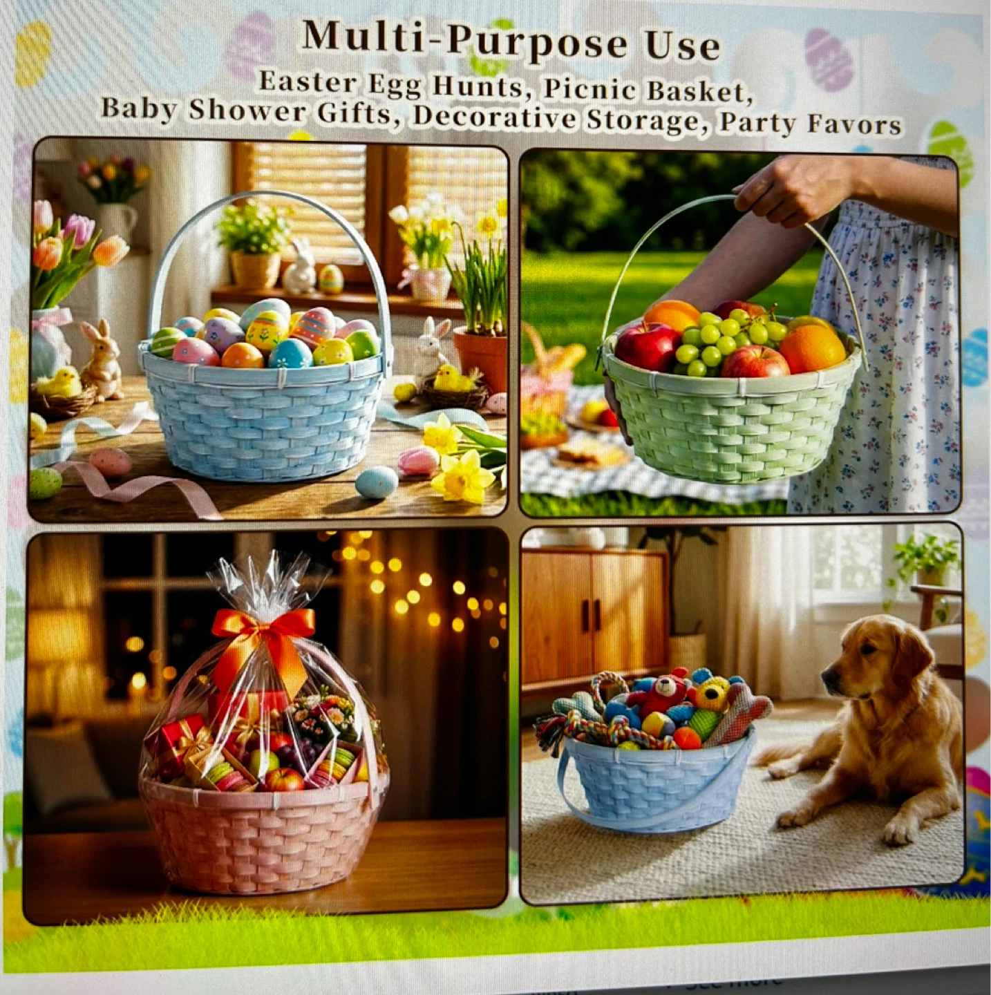 Set of 3 Pastel Baskets with Fillers - photo 4
