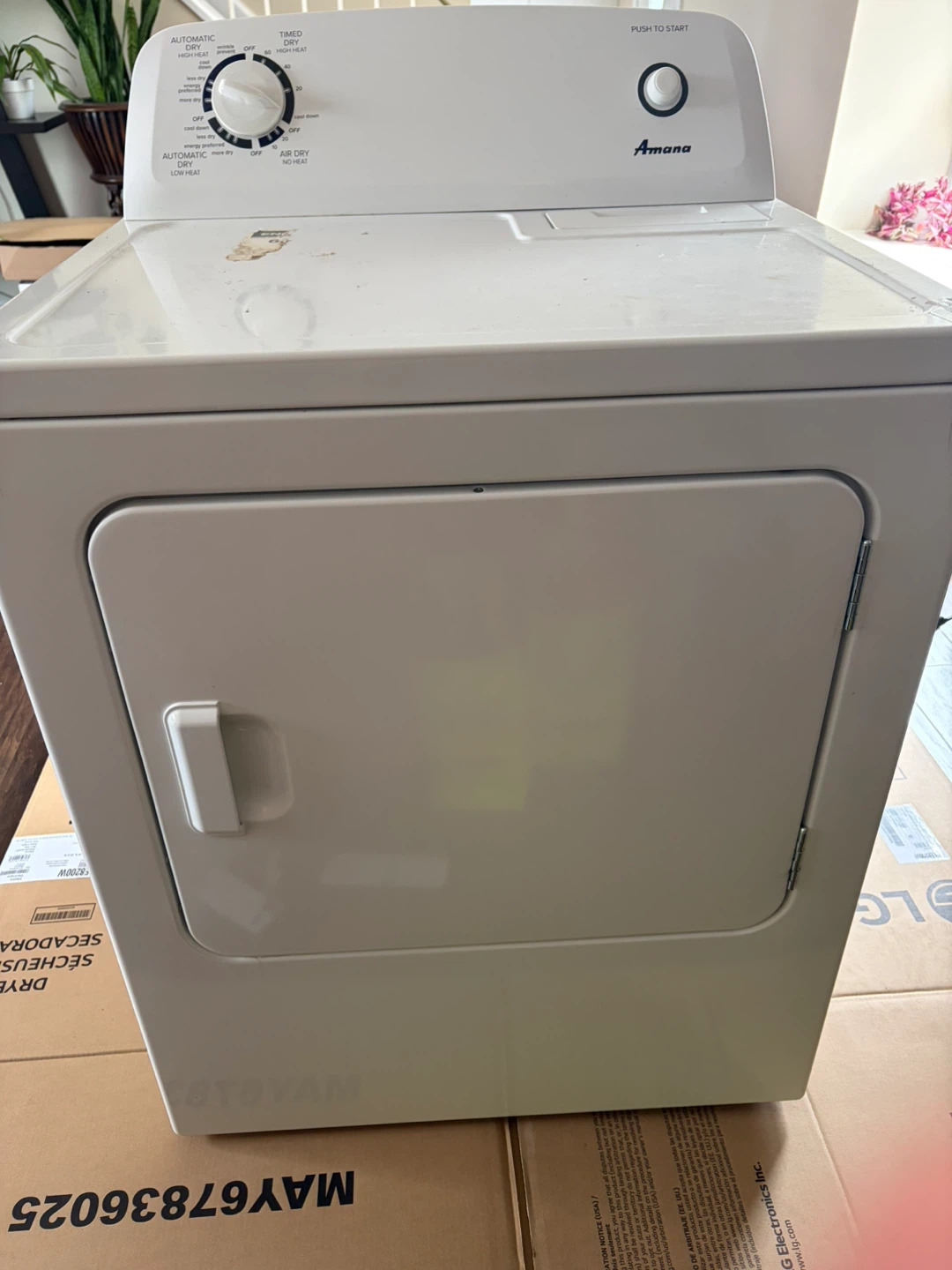 Amana White Electric Dryer