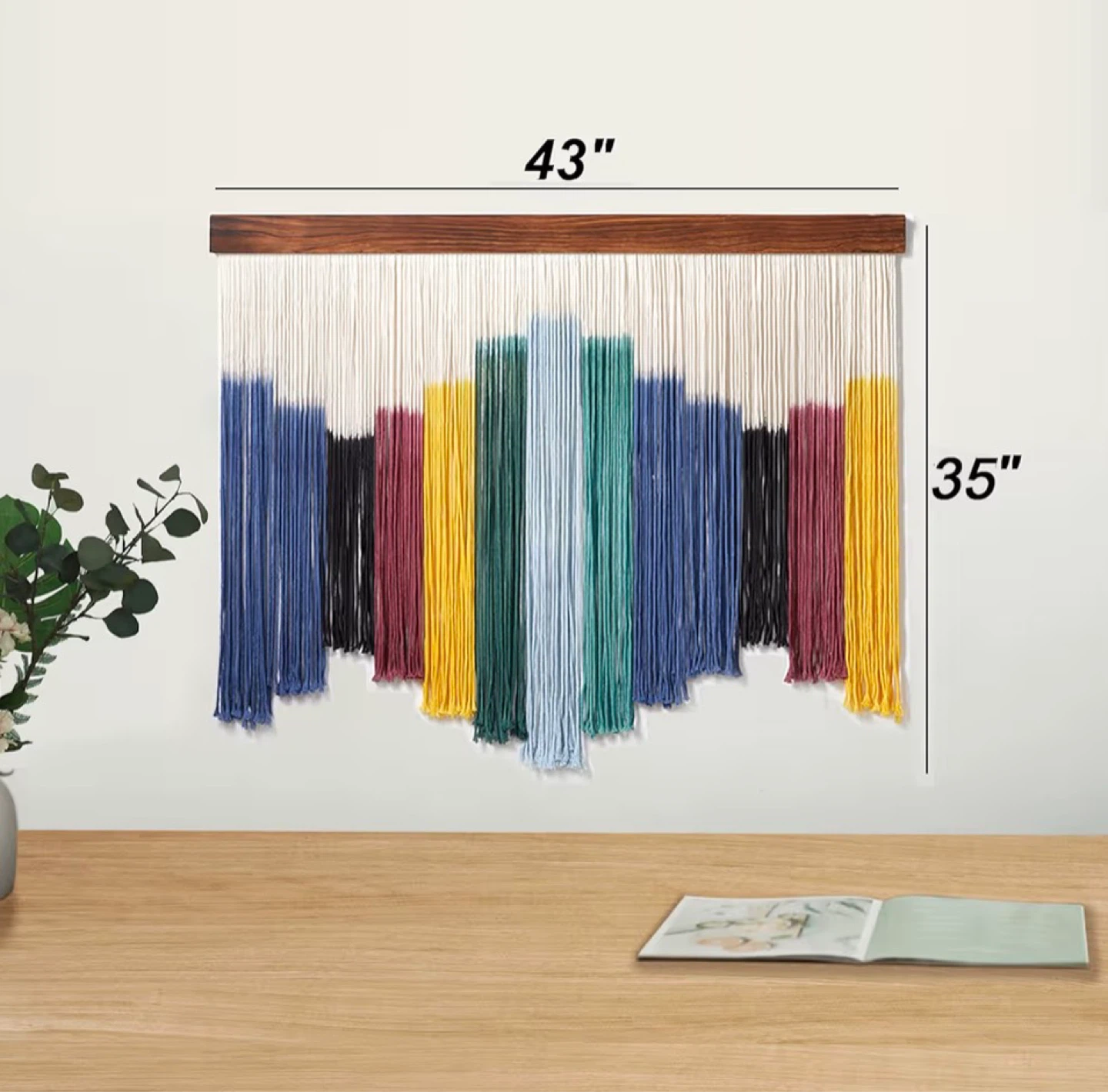 Boho Dip-Dyed Macrame Wall Tapestry - photo 3