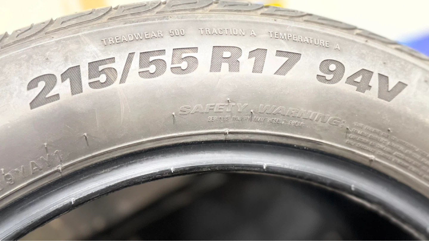 For Sale: Set of 4 Kumho Solus Summer Tires – 215/55R17 - photo 2