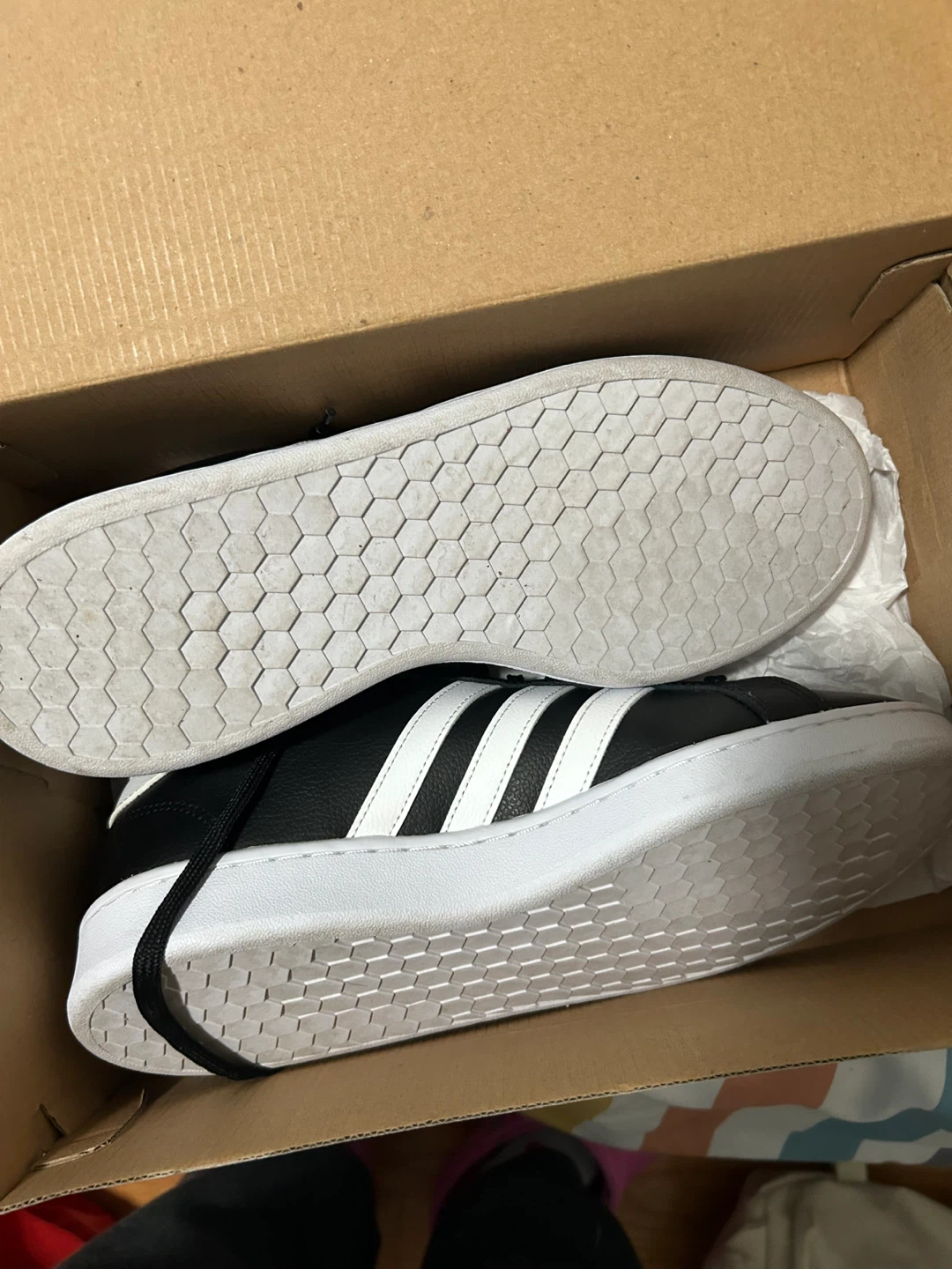 Adidas Grand Court Shoes - Black/White - Size 10 - photo 2