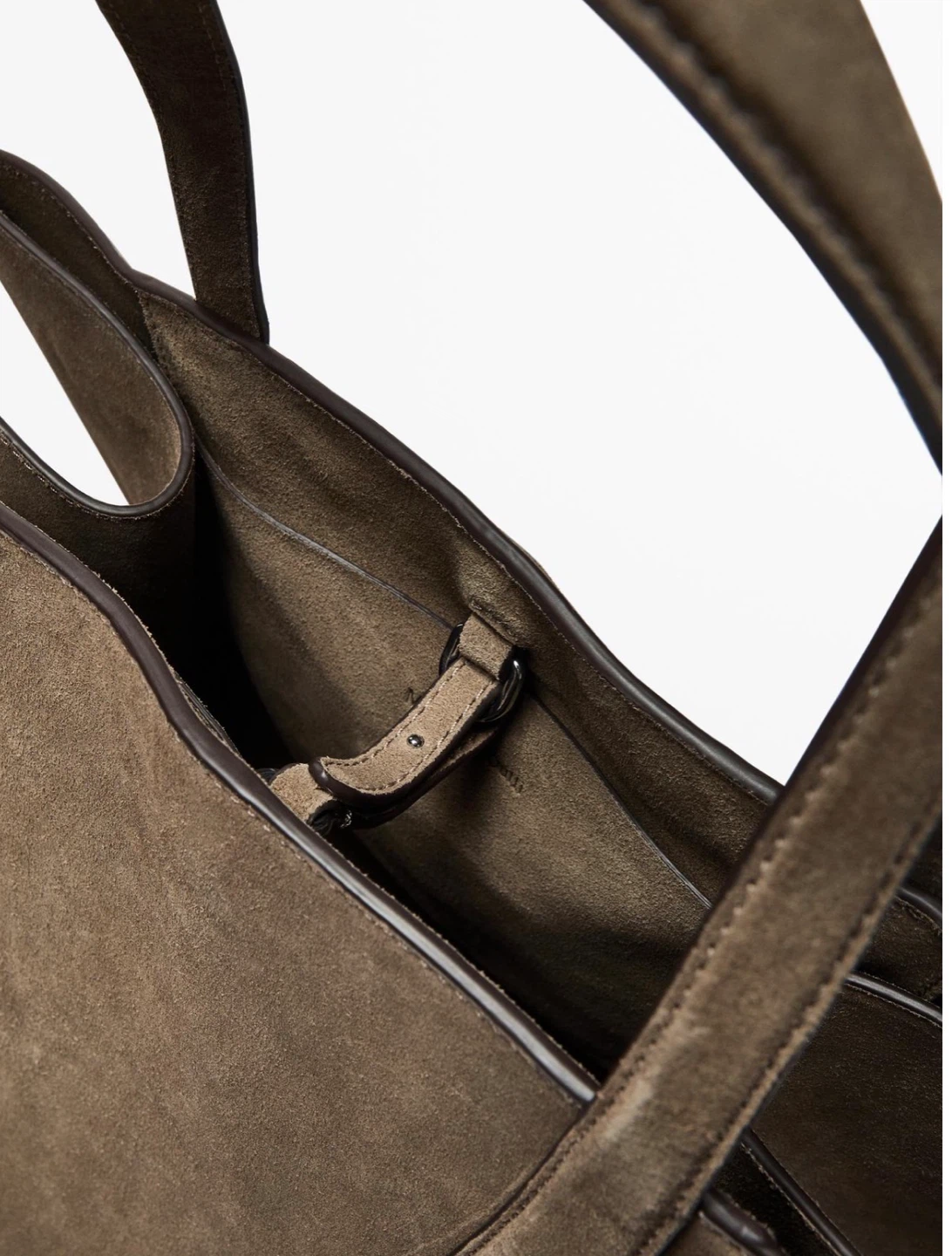 Massimo Dutti Suede Maxi Tote Bag new with tags - photo 5