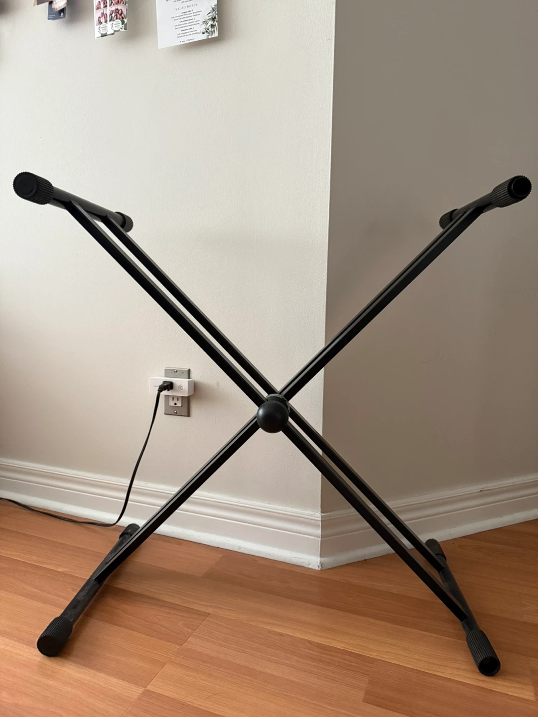 Black X-Style Piano Keyboard Stand