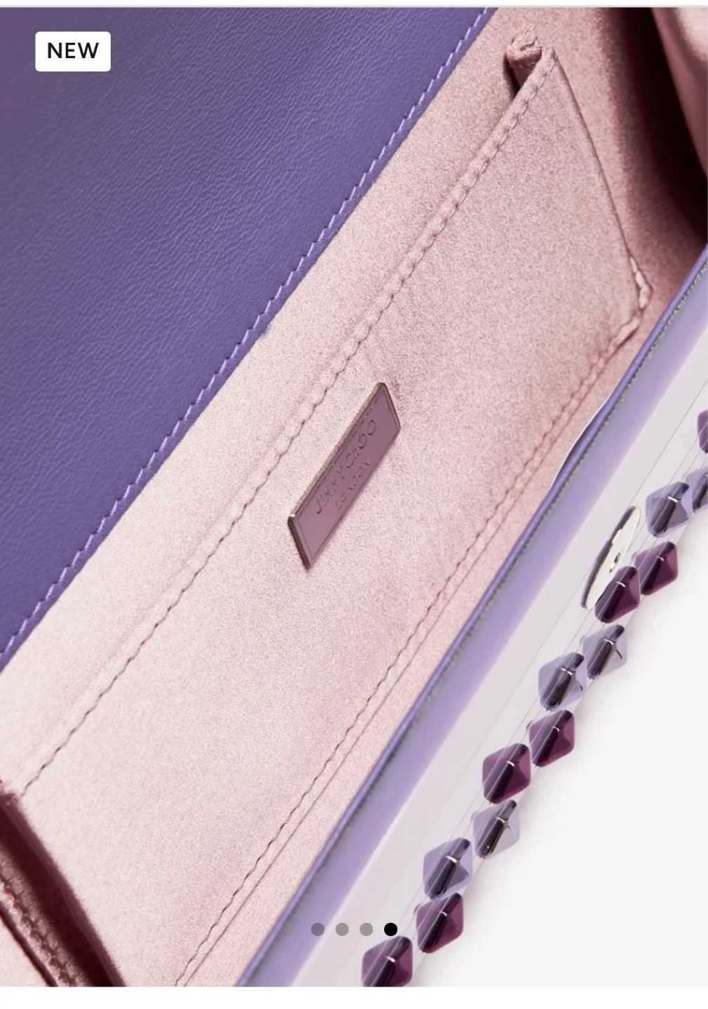 Jimmy Choo Sweetie U Clutch Bag Lavender - photo 4