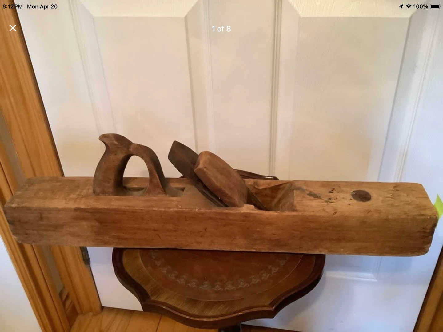 S. (Samuel) Dalpe 1800’s Signed Lg Wood Plane 🐞