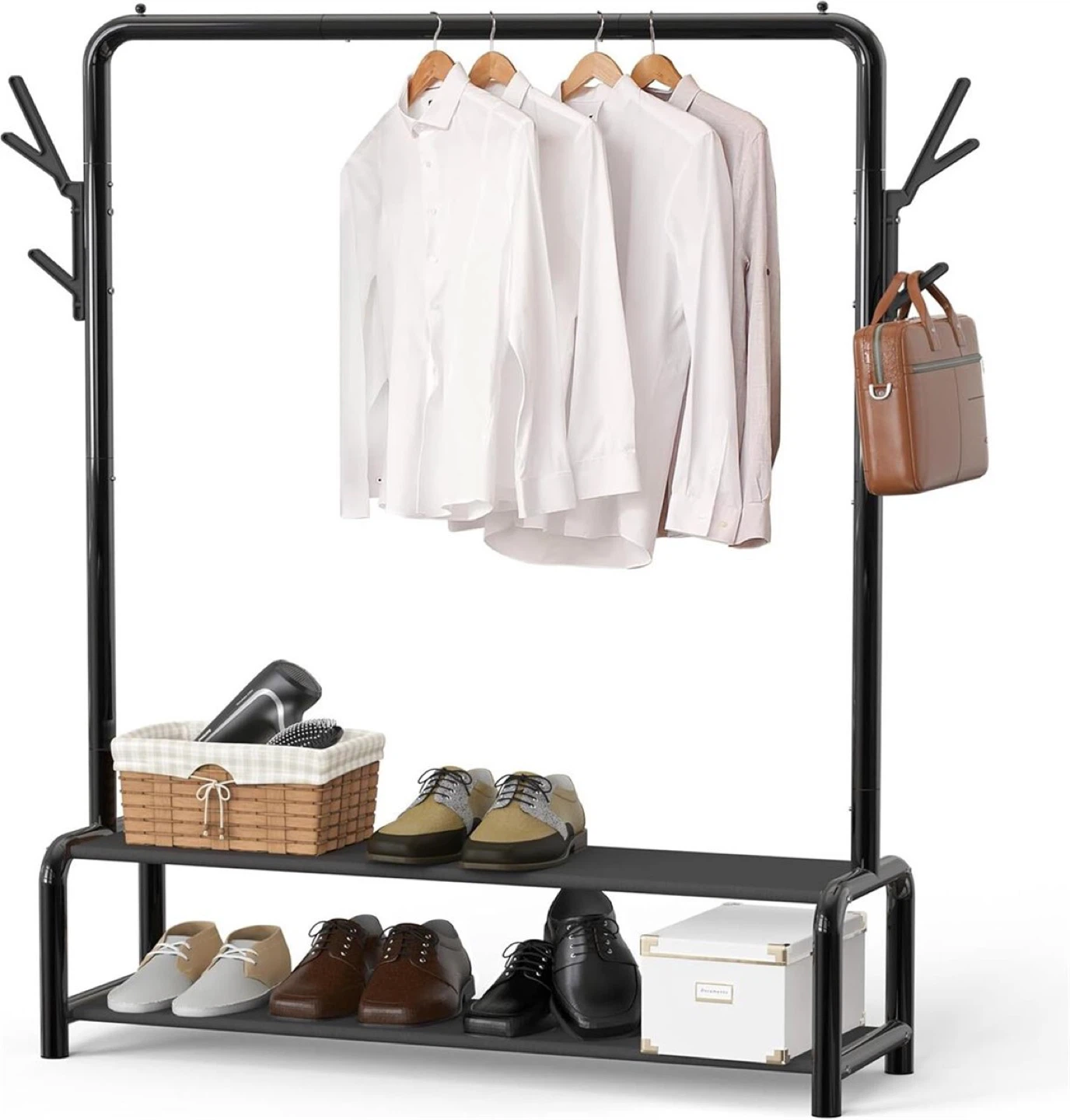 Simple Houseware 52-Inch Garment Rack, Black - BN - photo 3