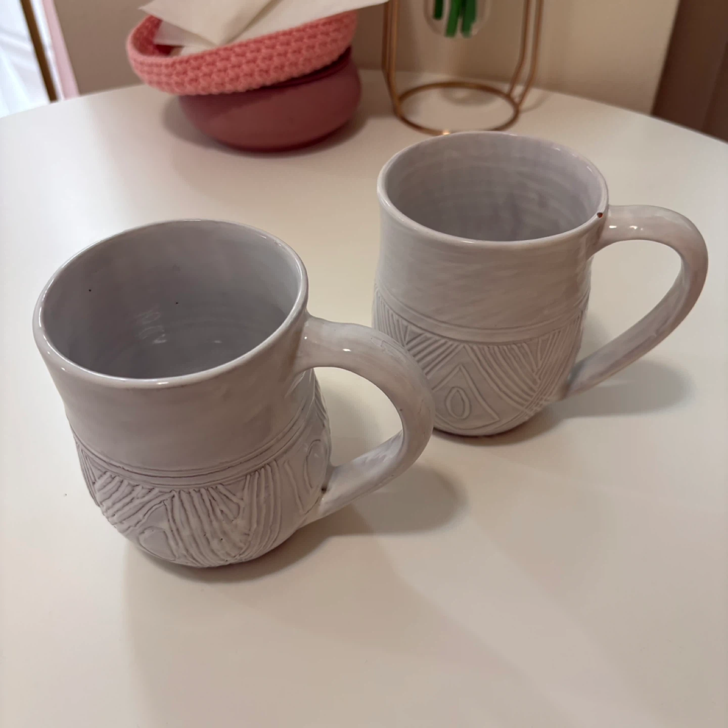 2 ceramic mug set 🌱