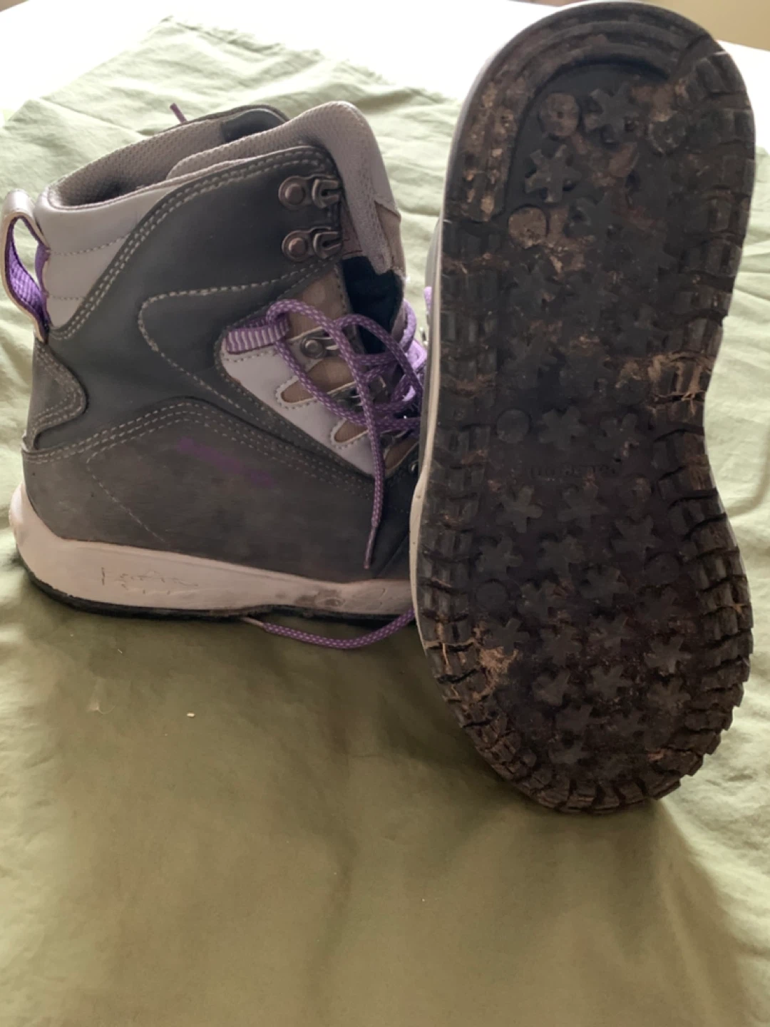 Patagonia Fly Fishing Wading Boots Grey Purple Women's Size 7 - photo 3