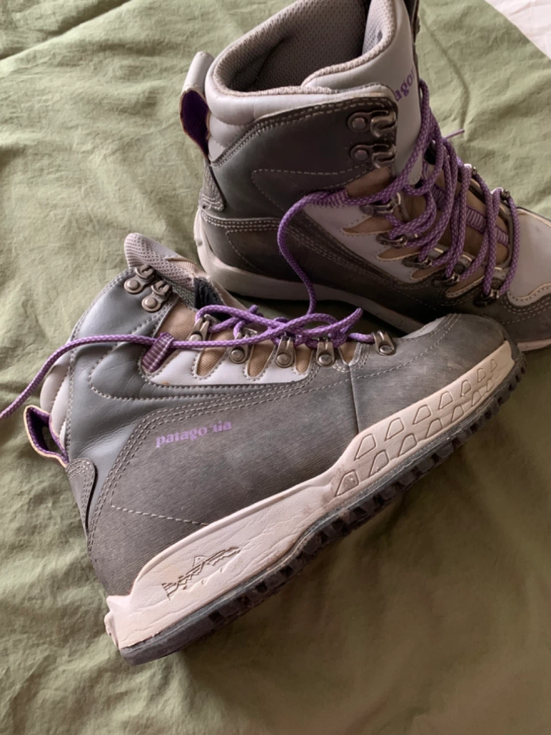 Patagonia Fly Fishing Wading Boots Grey Purple Women's Size 7 - photo 2