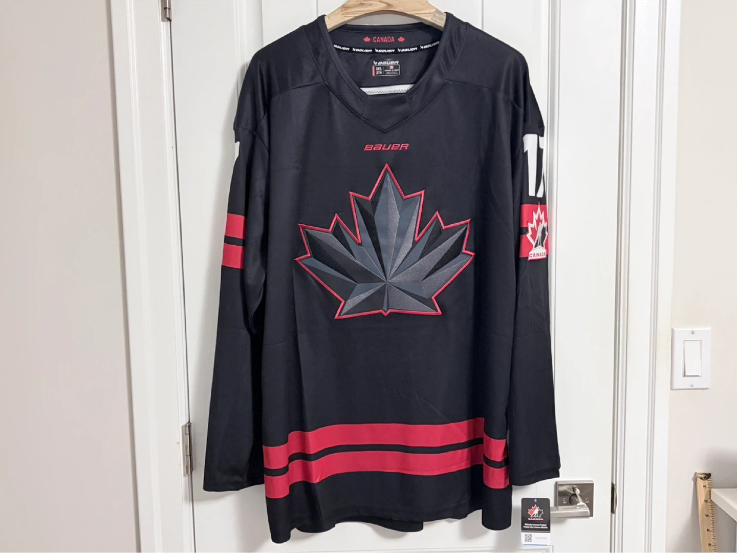 BNWT Authentic Bauer 2026 Canada Celebrini Black Jersey 2XL - photo 5