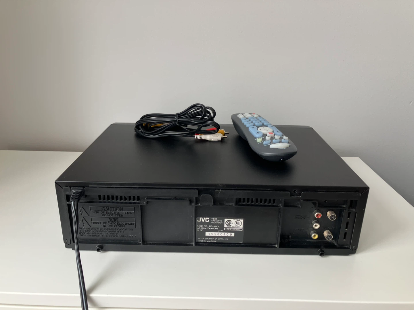JVC Hi-fi VCR with remote + cables tested & working! - photo 4