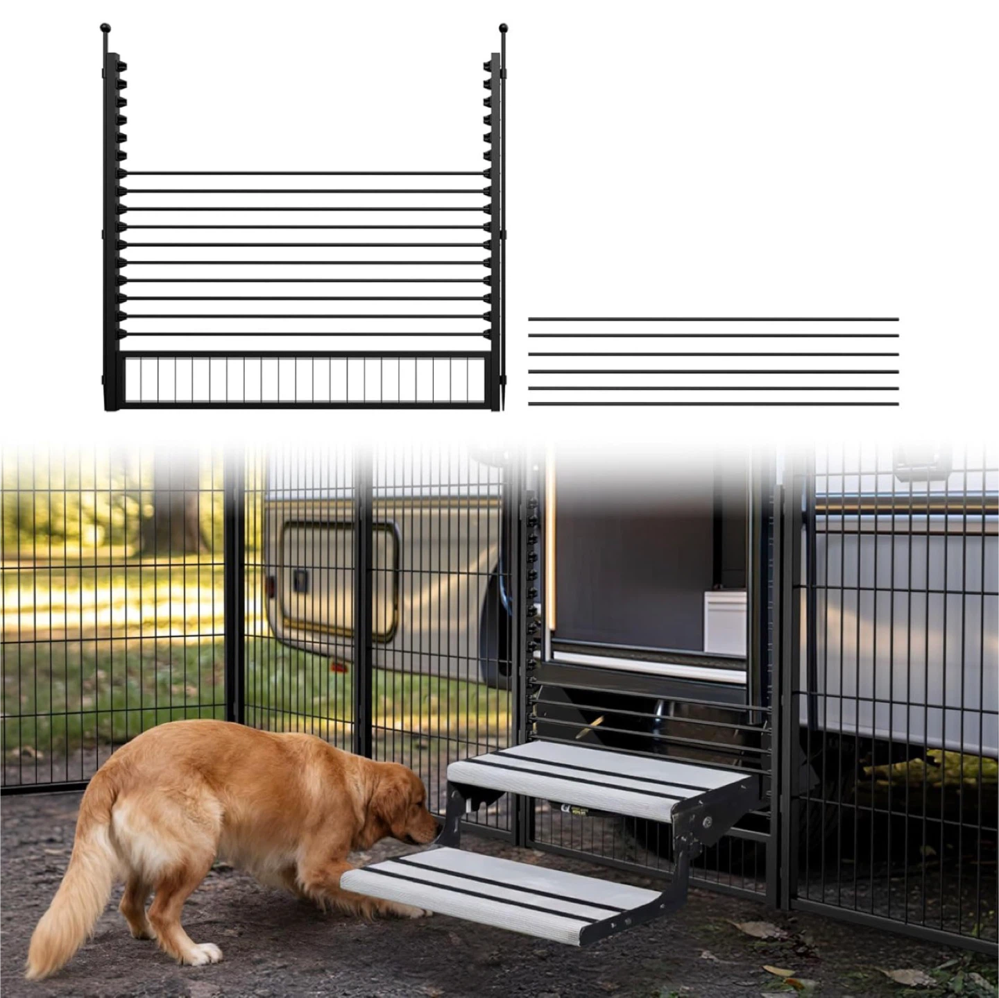 FXW RV Step Grid - Dog Barrier for RV Stairs - BNIB