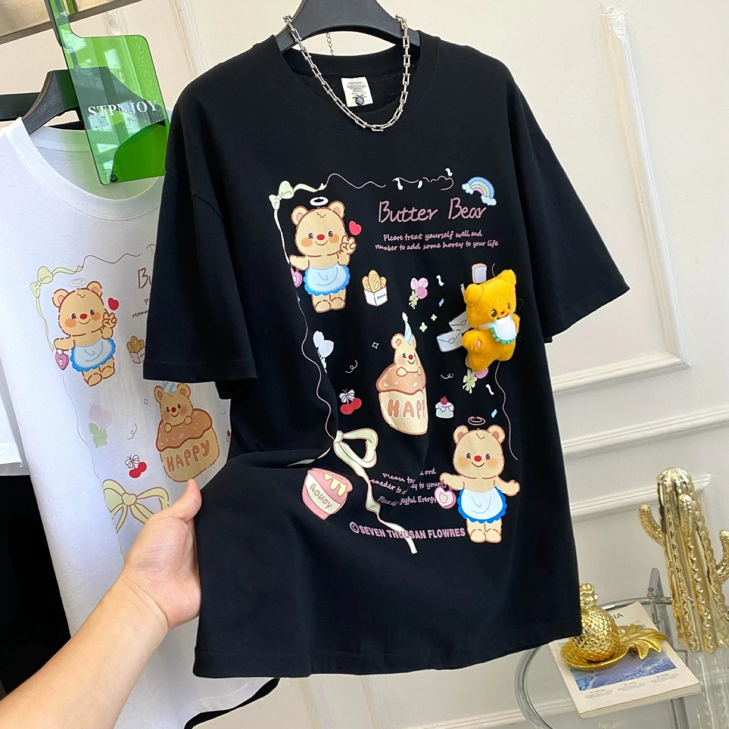 Butter Bear Graphic oversized T-Shirt - photo 5