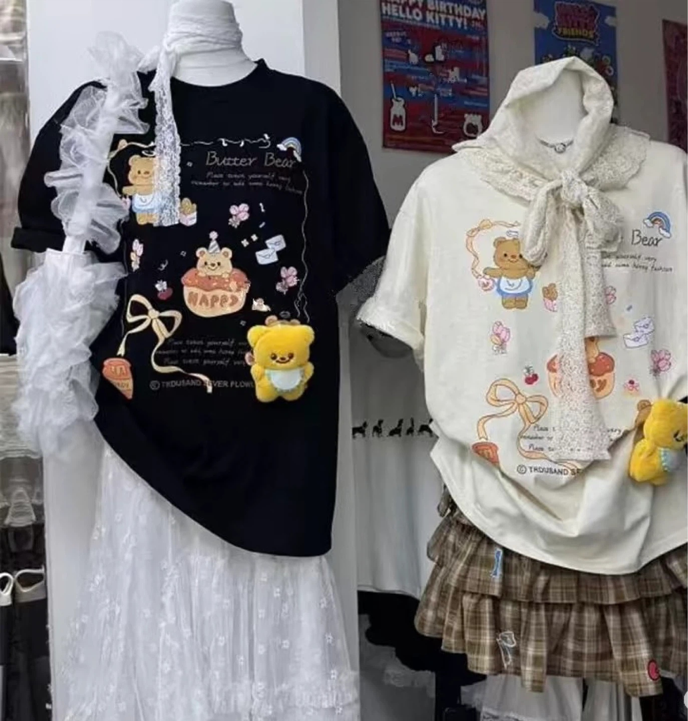 Butter Bear Graphic oversized T-Shirt - photo 2
