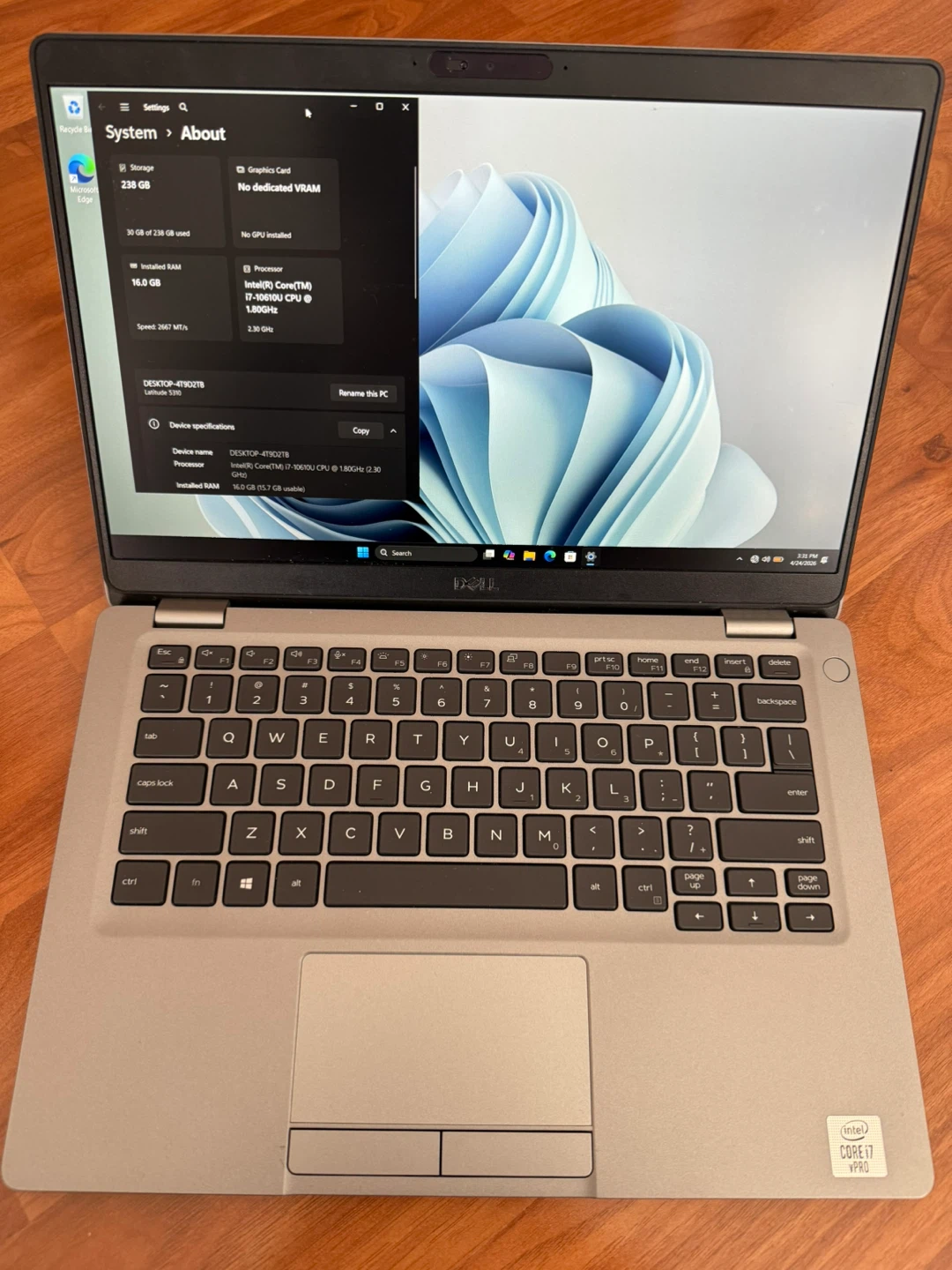 Dell Latitude 5310 Laptop - Intel Core i7 🌱
