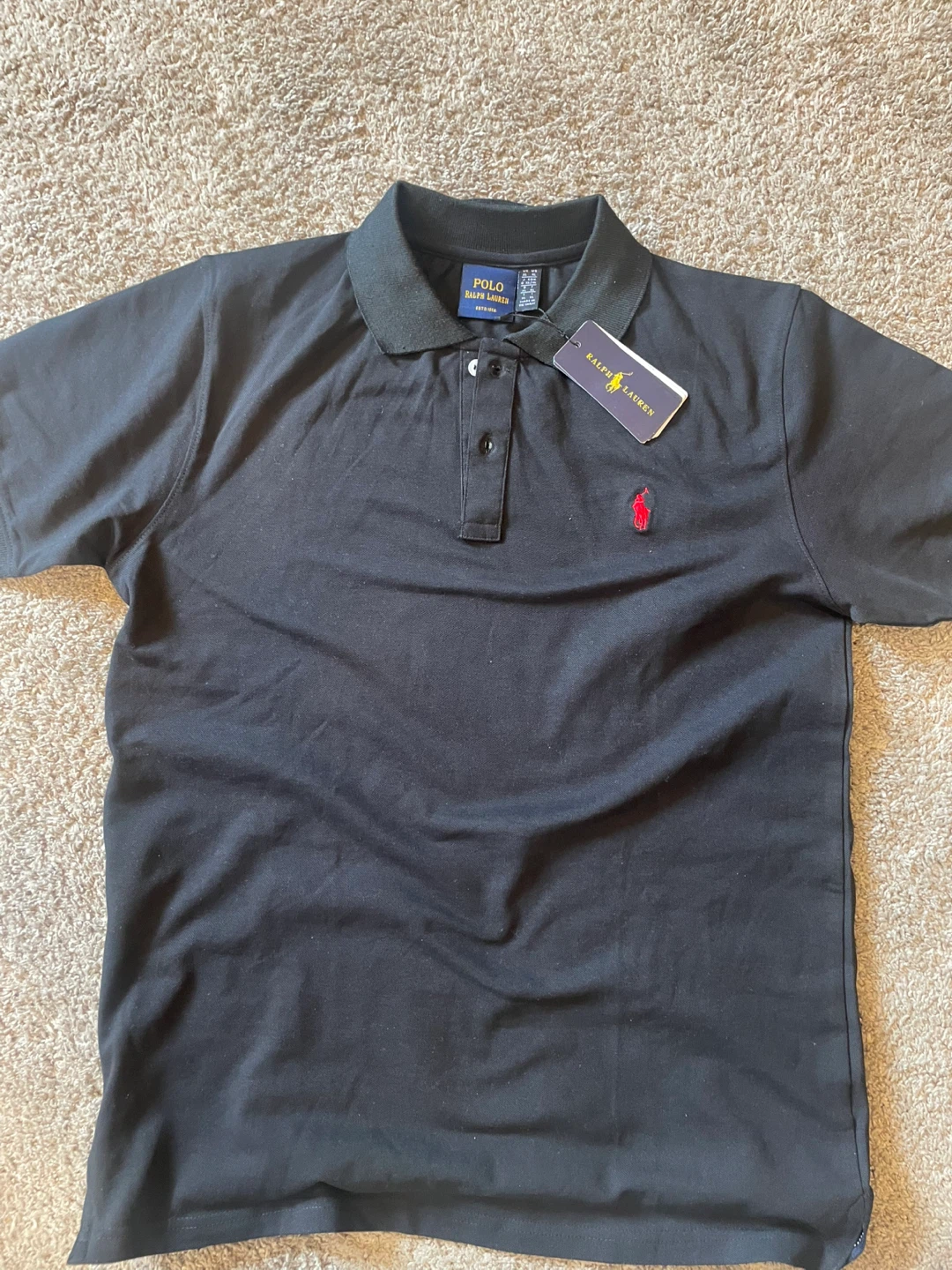 Polo Ralph Lauren Black Short Sleeve Polo Shirt