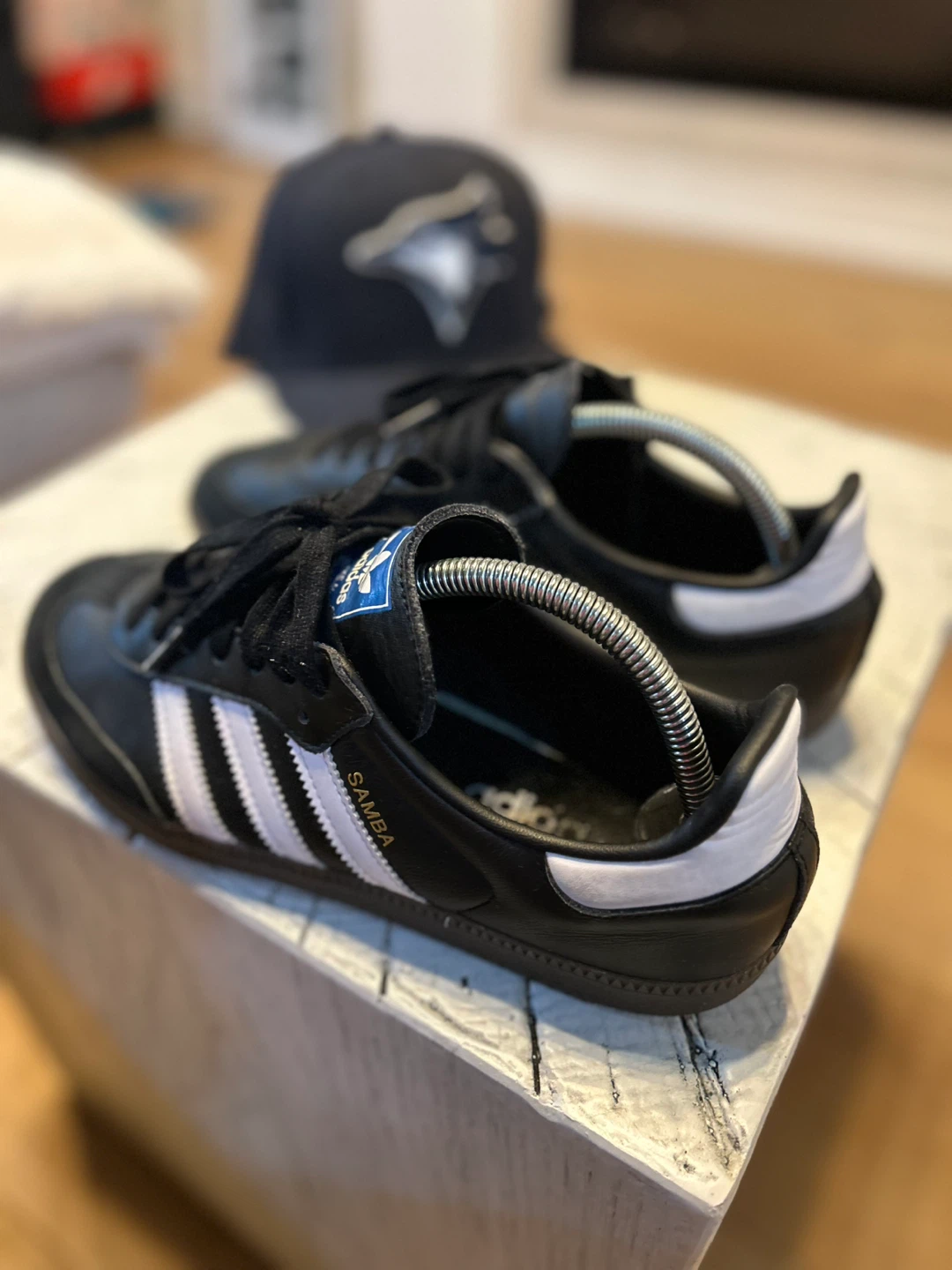 Adidas Samba Black White Sneakers Sz 7.5 - photo 3