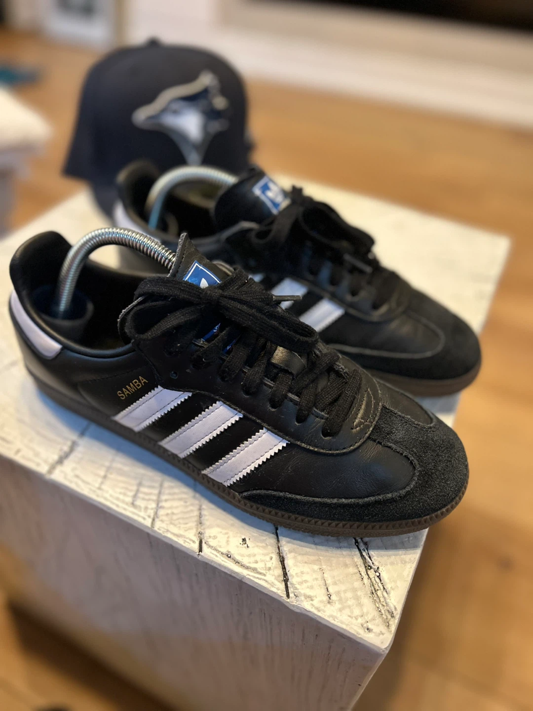 Adidas Samba Black White Sneakers Sz 7.5 - photo 2