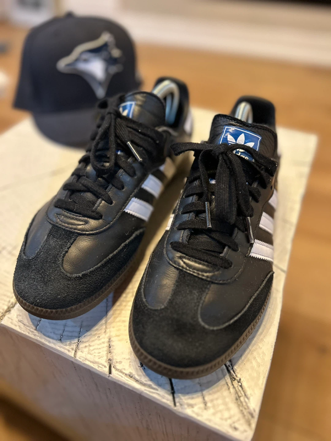 Adidas Samba Black White Sneakers Sz 7.5