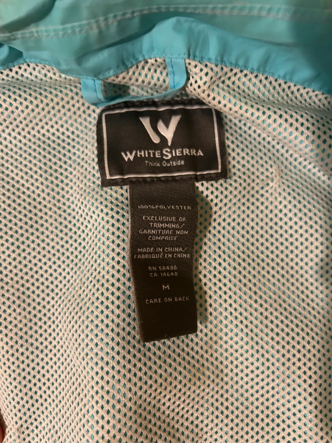 White Sierra Hooded Rain Jacket - Kids Medium - photo 2