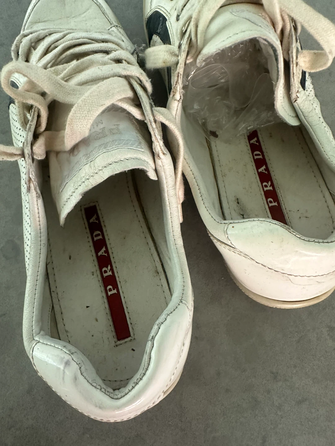 Prada White Leather Sneakers - photo 3