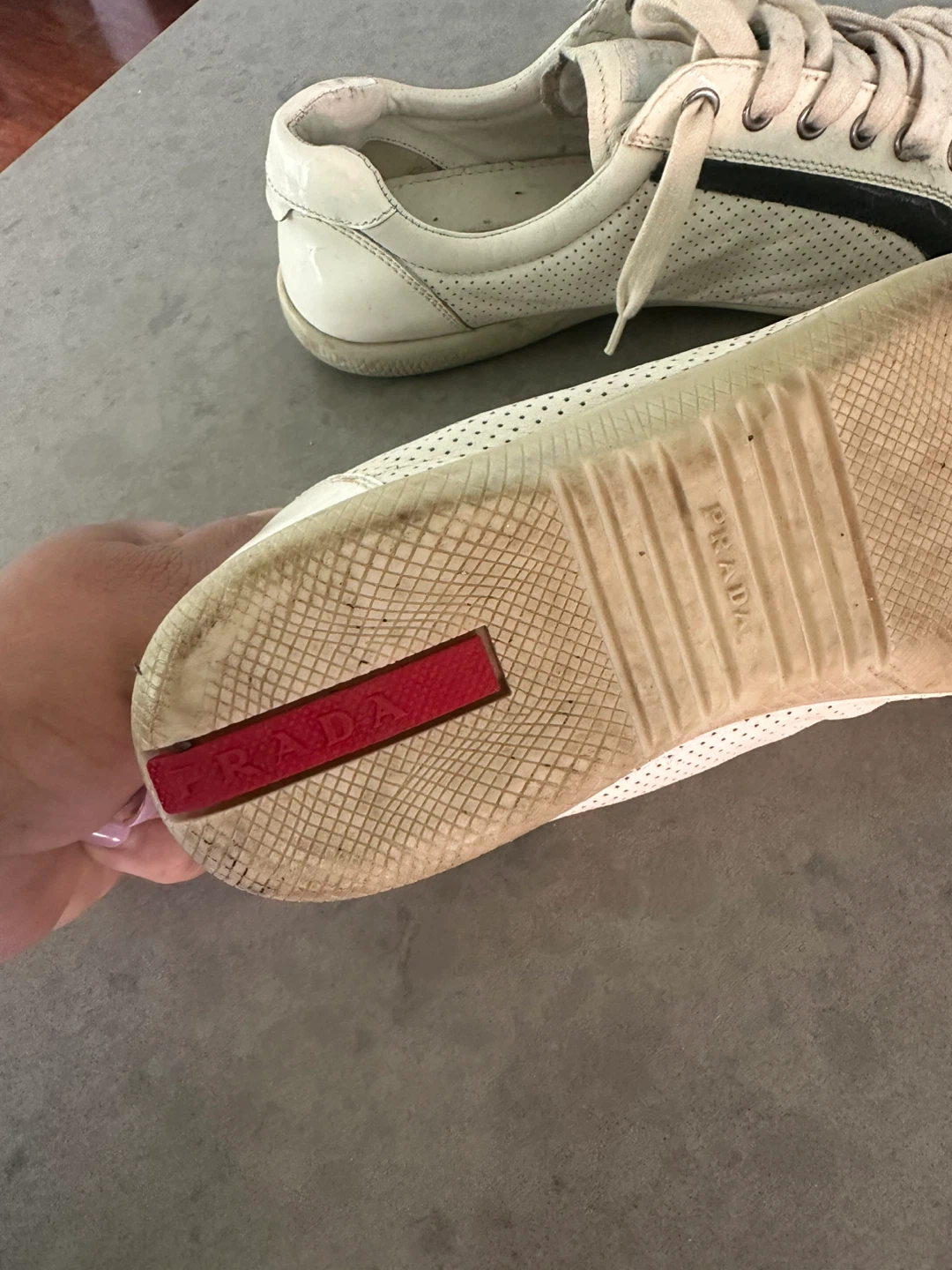 Prada White Leather Sneakers - photo 5