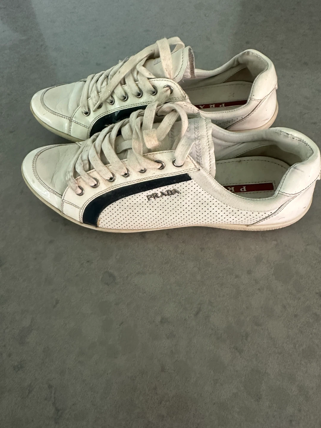Prada White Leather Sneakers - photo 4