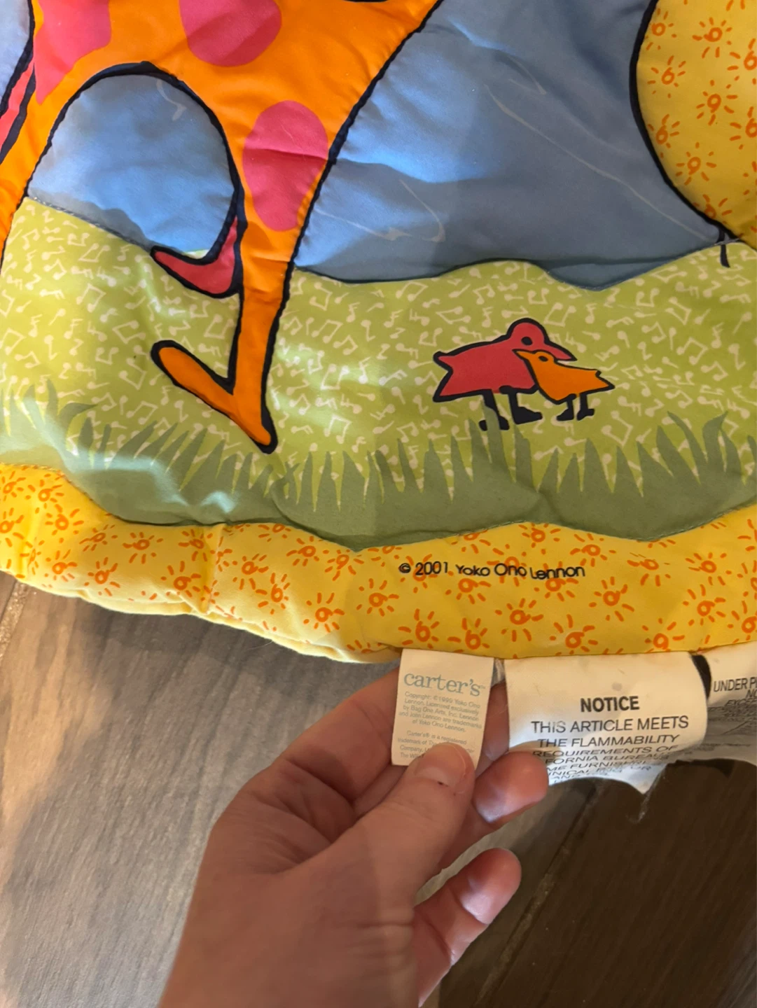 Carter's Play Mat with Yoko Ono Lennon "Imagine" - photo 3