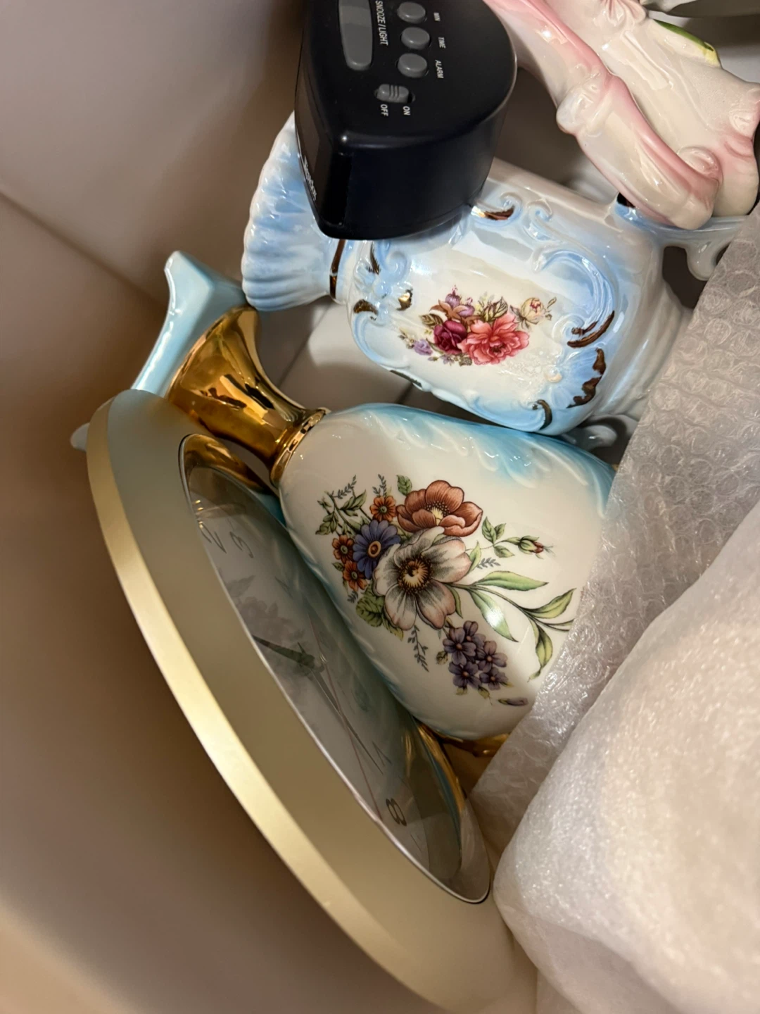 Decorative Ceramic Vase & Clock Set - photo 4