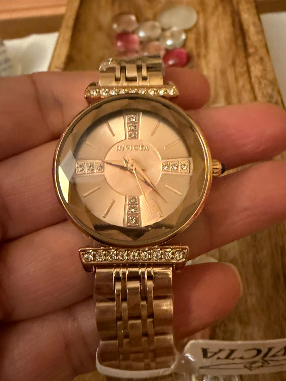 Invicta Women's Rose Gold Tone Crystal Watch - photo 5