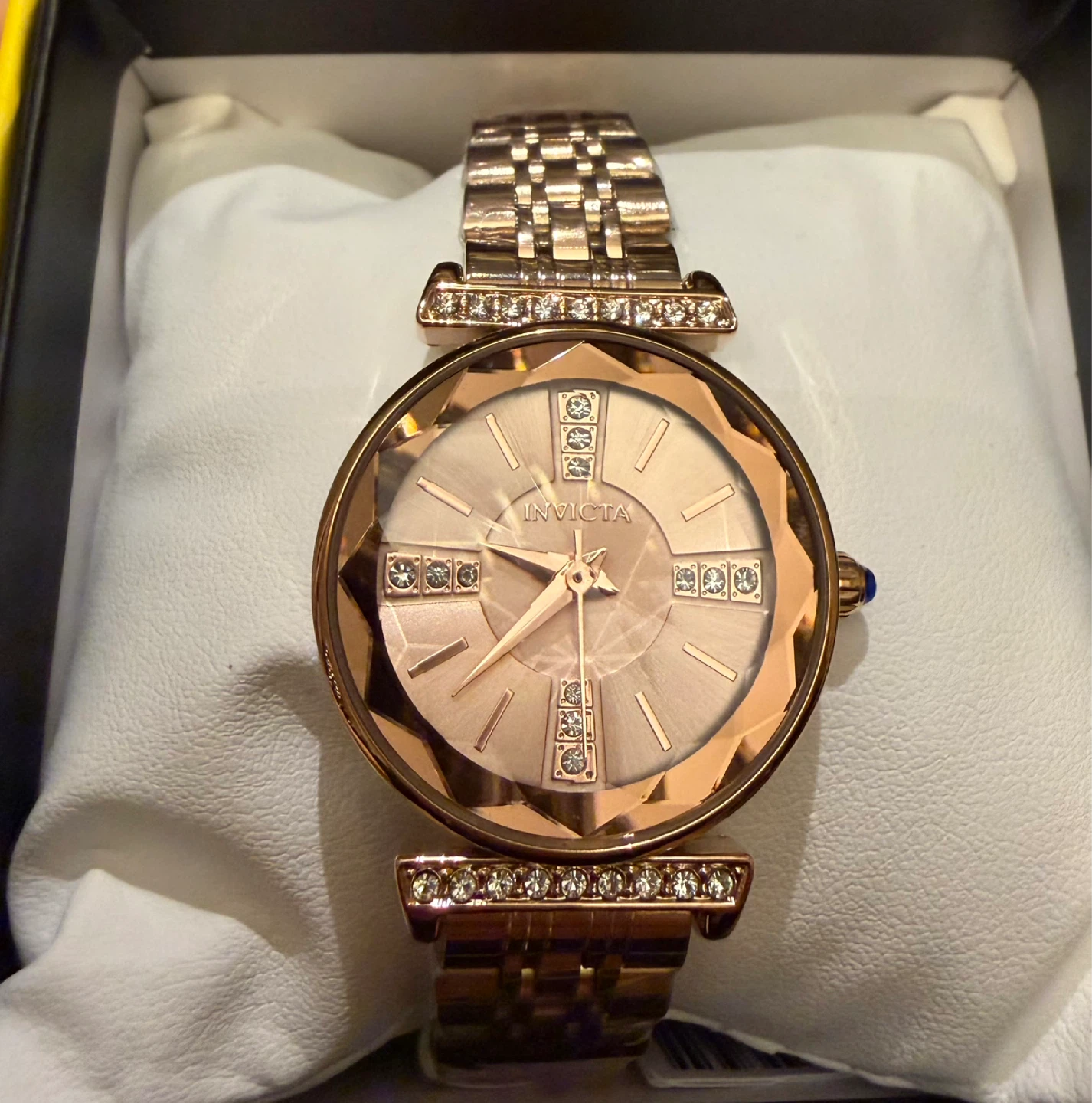 Invicta Women's Rose Gold Tone Crystal Watch - photo 3