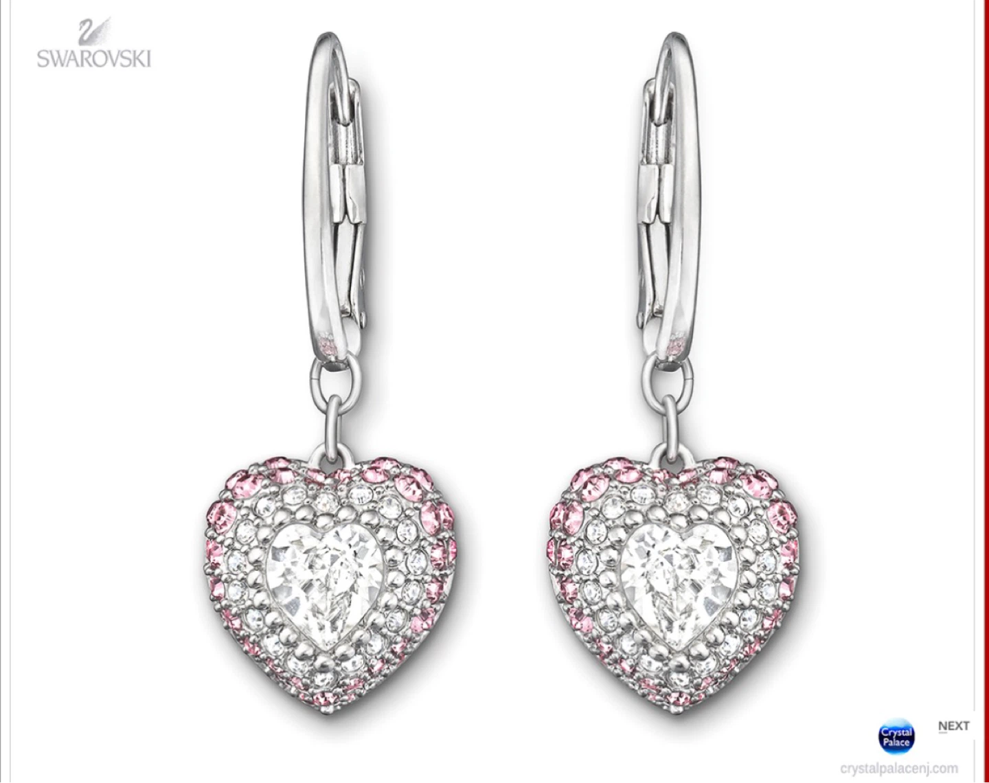 Swarovski Starlet Heart Earrings - photo 3