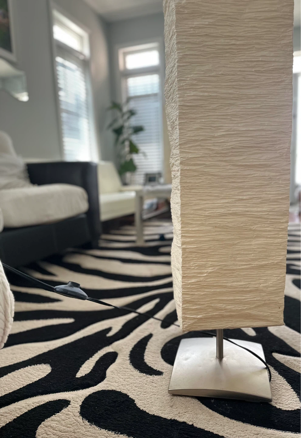 Moving Sale – Must Go! Square Paper Lantern Floor Lamps (X2)