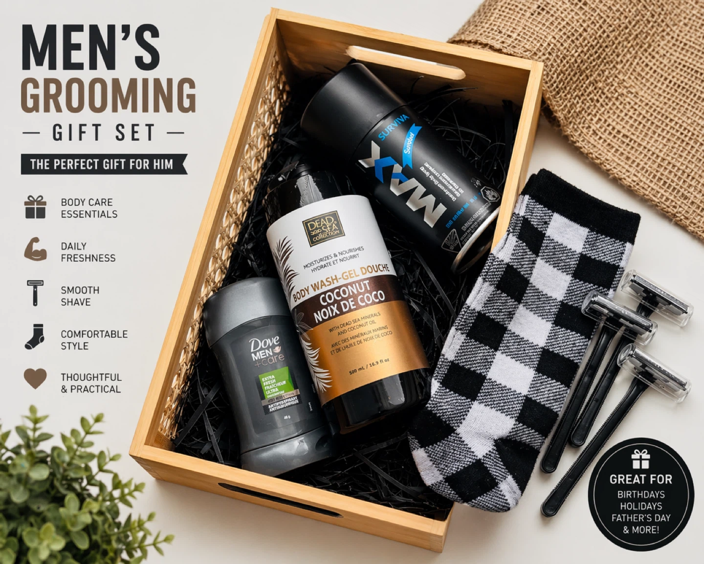 Men’s Grooming Gift Set Bundle | Gift for Him Kit