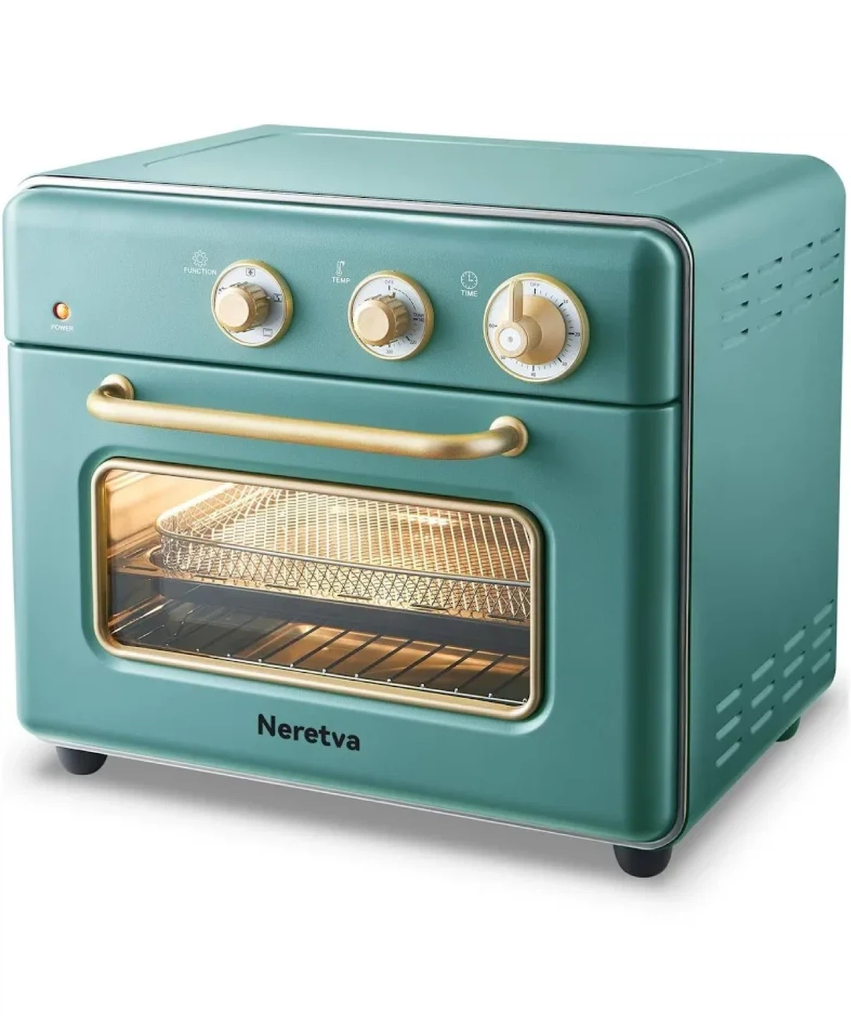 AIR FRYER VINTAGE Neretva Retro Mini Oven - Teal