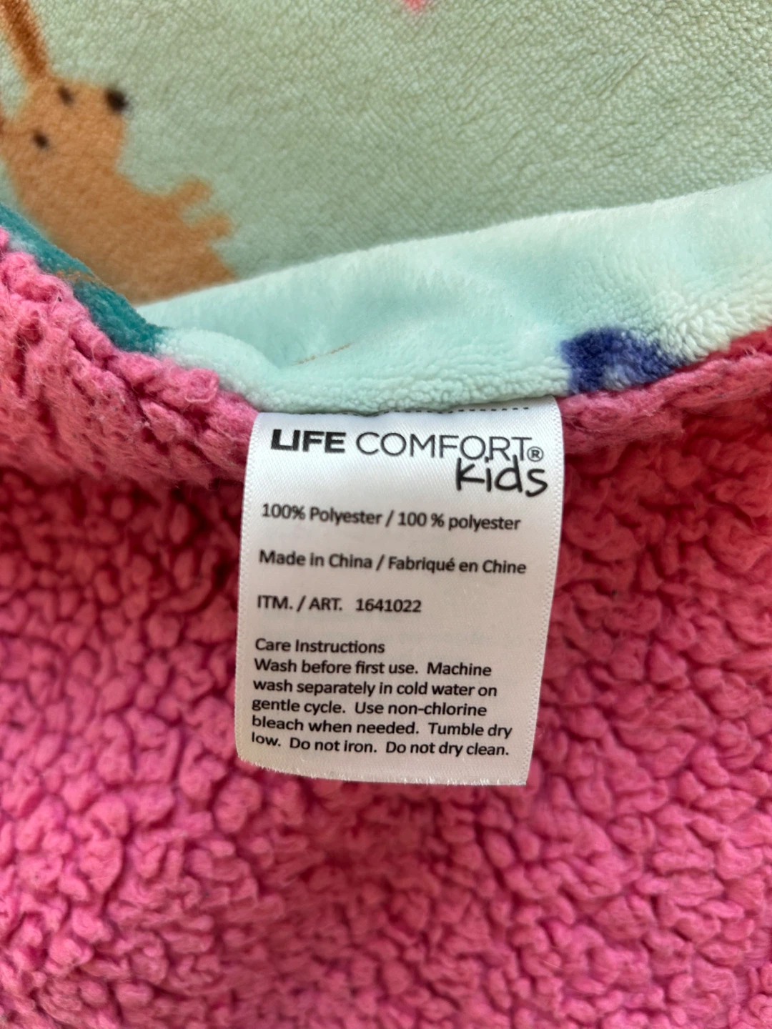 Soft Woodland Blanket – Pink Sherpa Reverse - photo 3