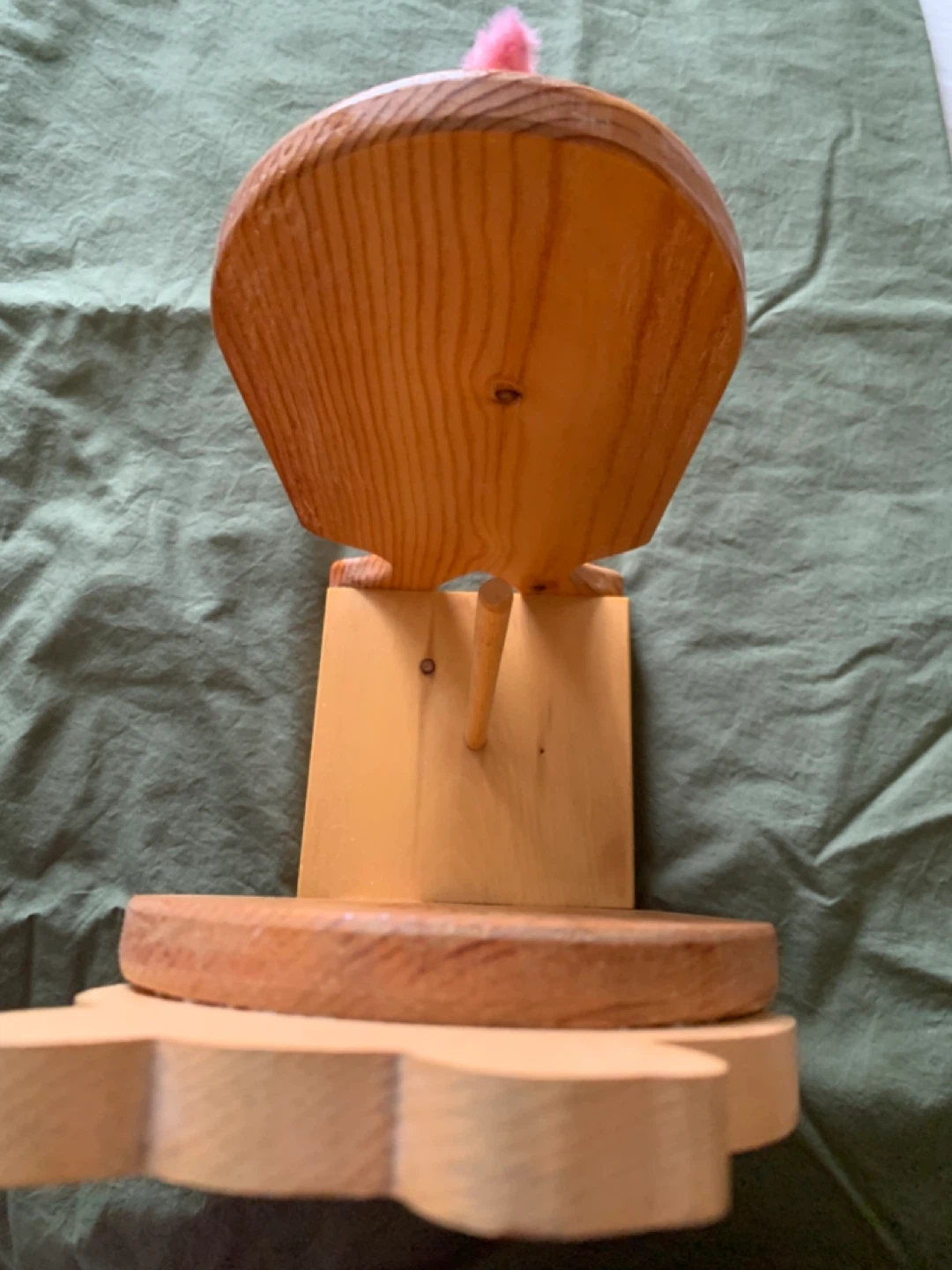 Wooden Pig toilet paper Holder - photo 2