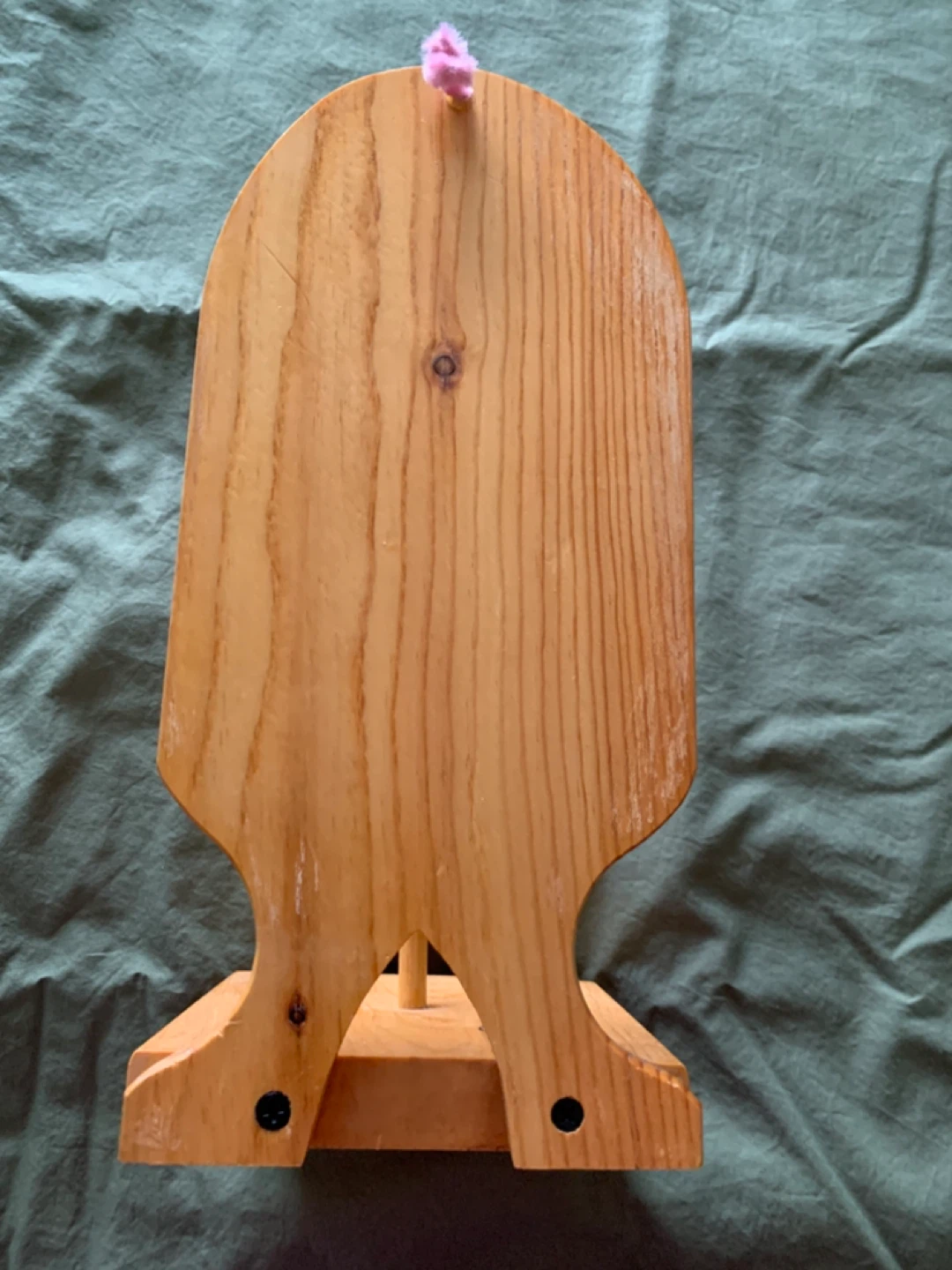 Wooden Pig toilet paper Holder - photo 4