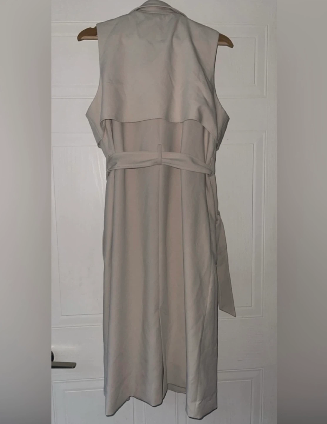 Arden Sleeveless Cream/Beige Trench Vest size M/L - photo 3