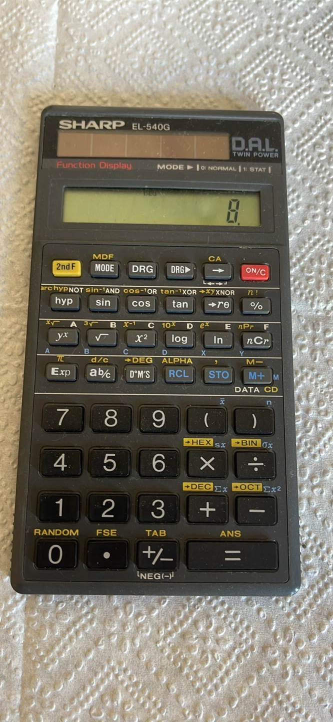 SHARP EL-540G D.A.L. Scientific Calculator - photo 2