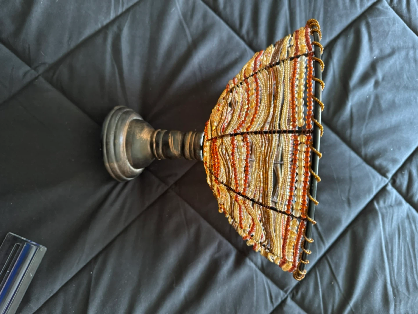 Beaded Wire Pedestal Bowl
