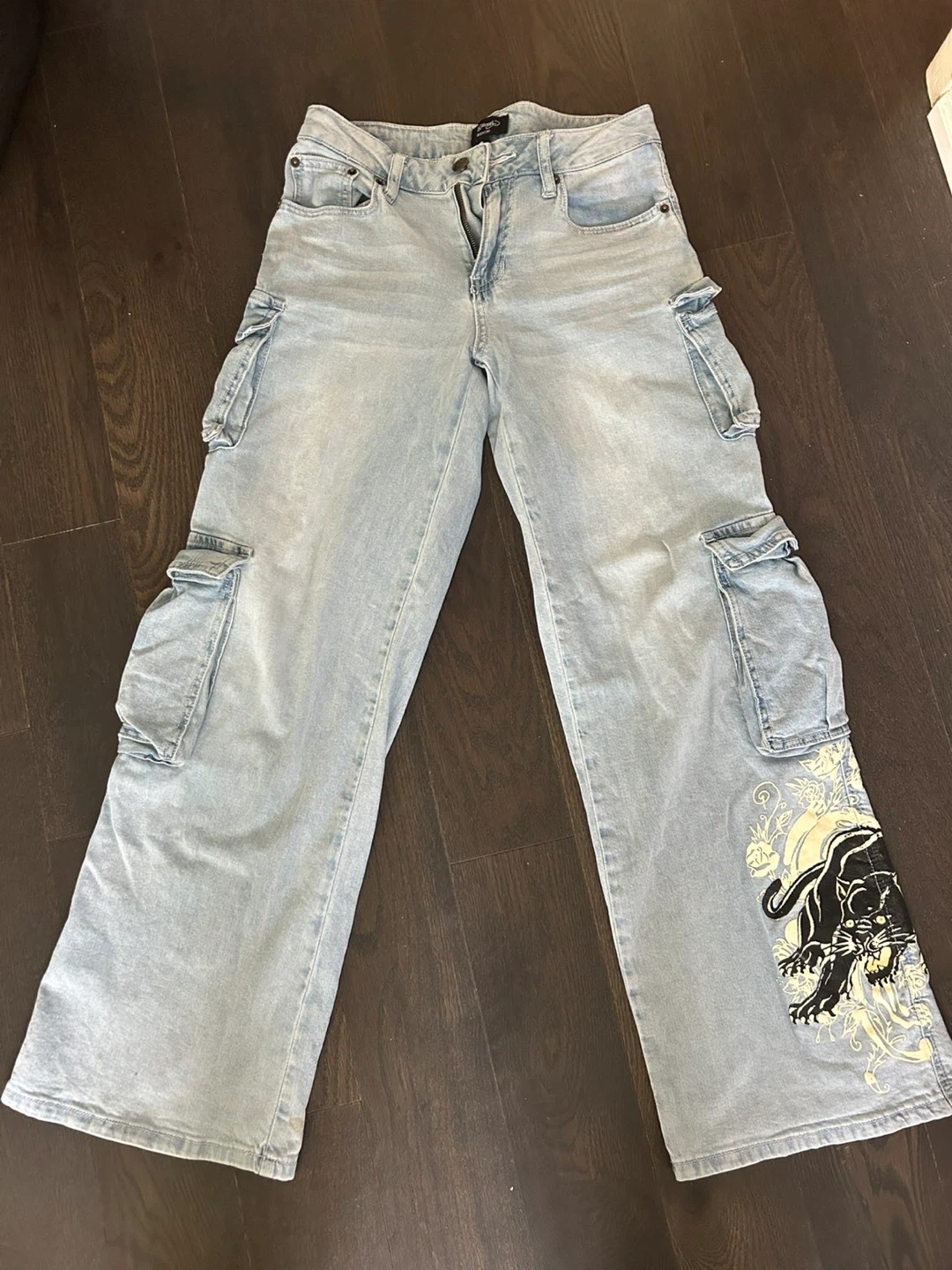 Ed Hardy Womens Cargo Jeans