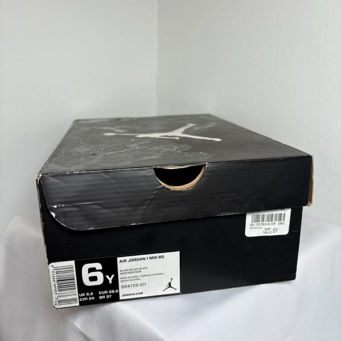 Air Jordan 1 Mid BG Black - photo 3