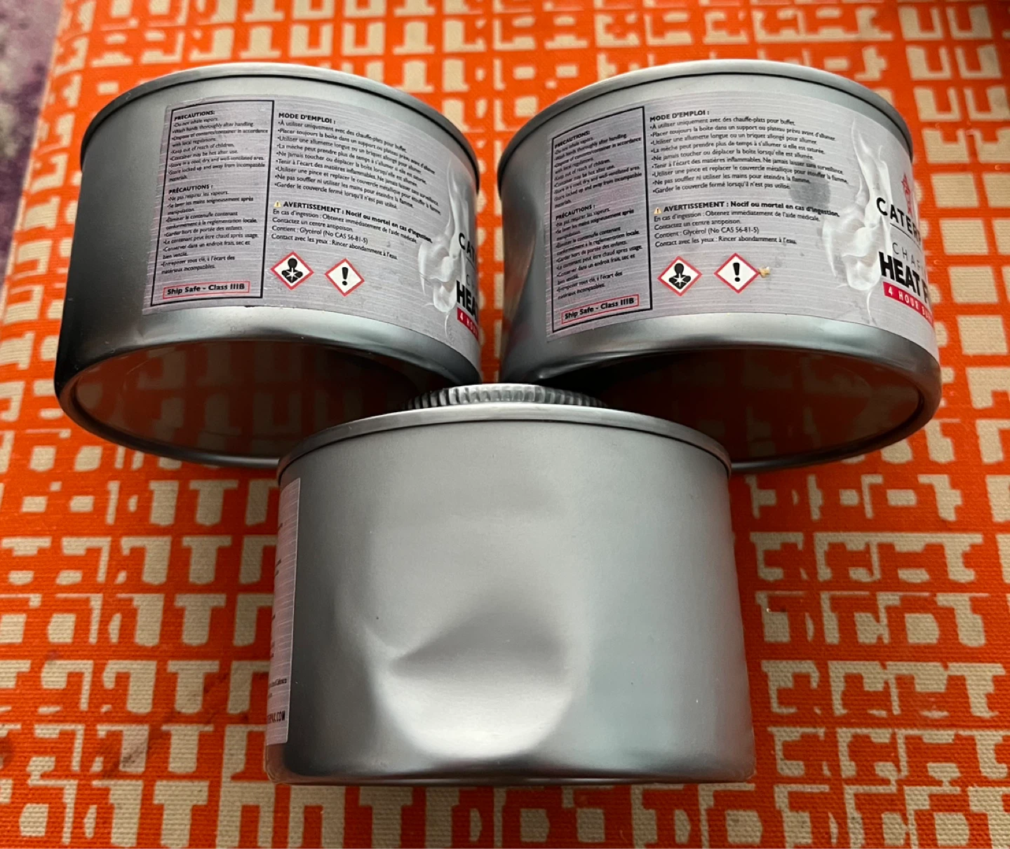 Caterpax Chafing Heat Fuel - 4 Hour Burn Time - photo 2