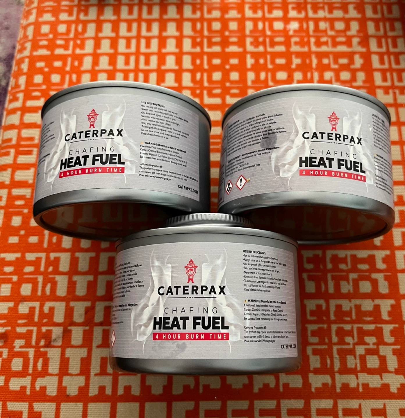 Caterpax Chafing Heat Fuel - 4 Hour Burn Time
