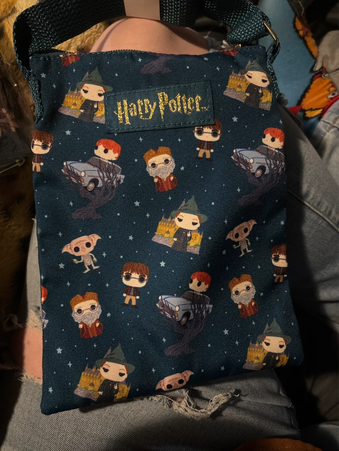 Harry Potter Character Print Crossbody Bag