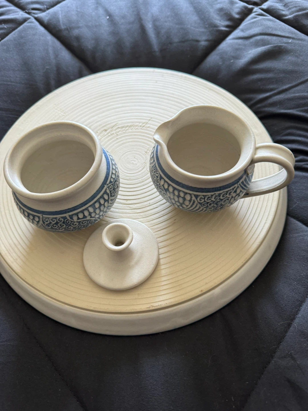Tanglewood Pottery Creamer and Sugar Bowl Set - photo 4