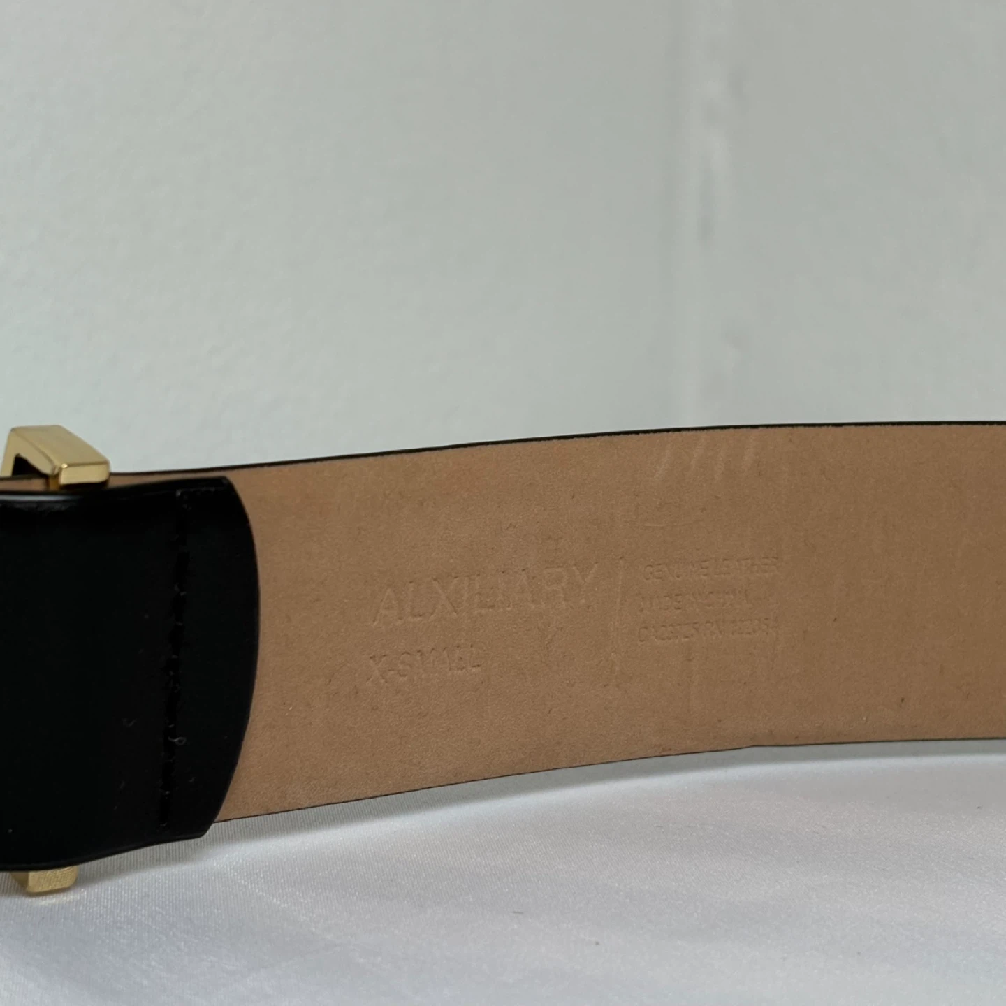 BABATON Black Genuine Leather Belt with Gold Buckle - photo 4
