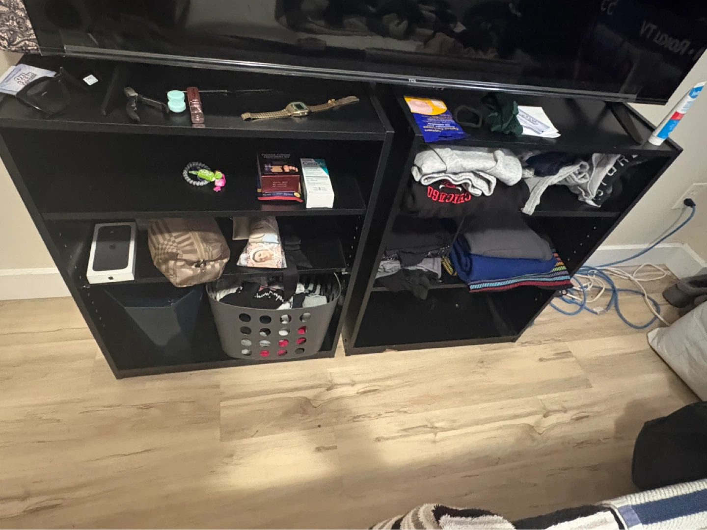 Black IKEA KALLAX Shelving Unit