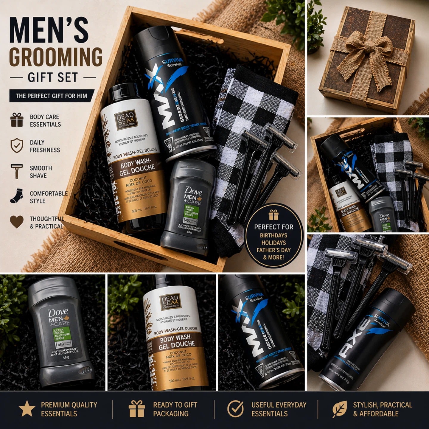 Men’s Grooming Gift Set Bundle | Gift for Him Kit - photo 4
